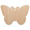 Butterfly Solid Unfinished Craft Wood Holiday Christmas Tree DIY Pre-Drilled Ornament